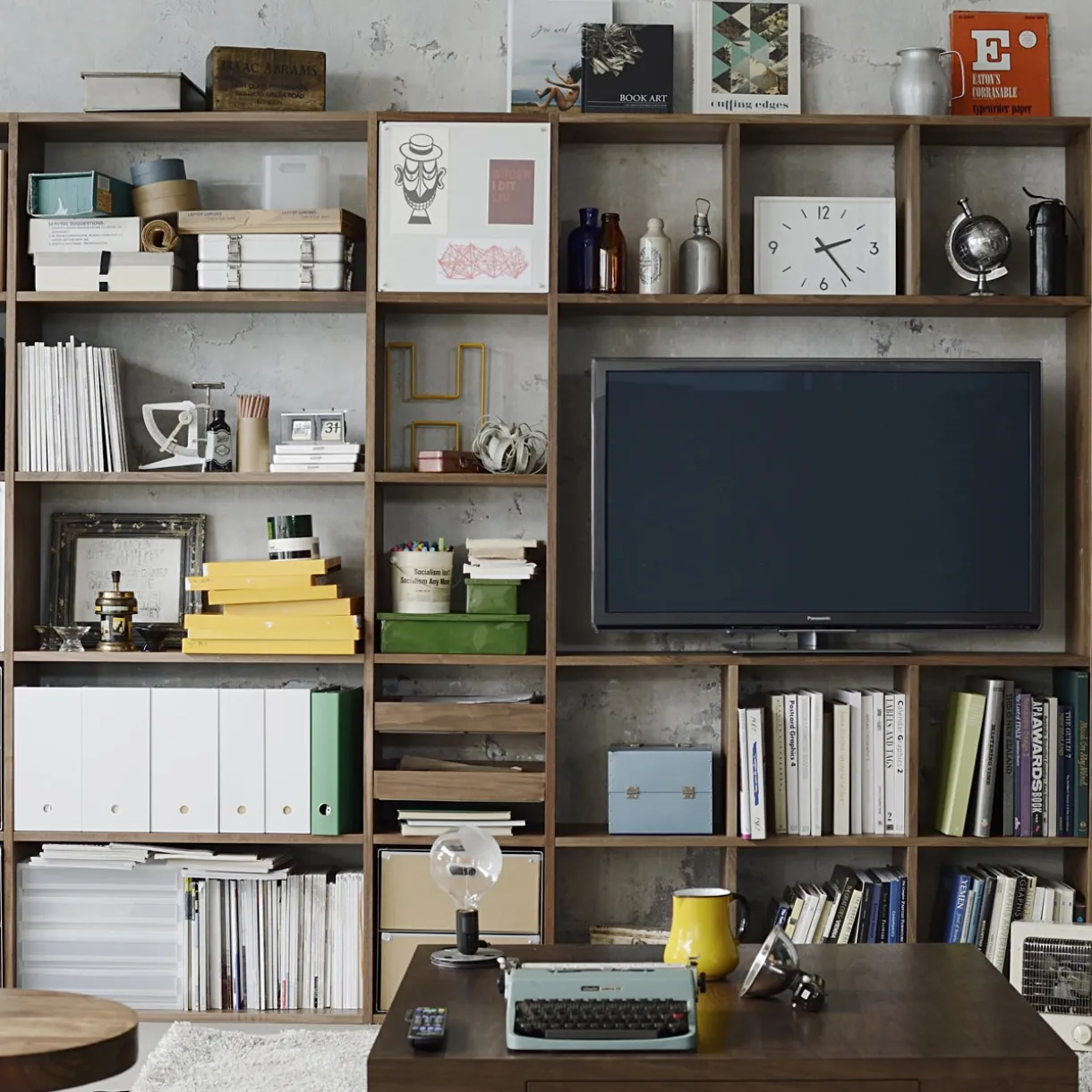 Etagère additionnelle en noyer ‐ 5 niveaux (Dont Eco‐part. 1,80 €)