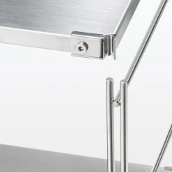 Etagère en acier inoxydable large ‐ 4 niveaux (Dont Eco‐part. 0,82 €)