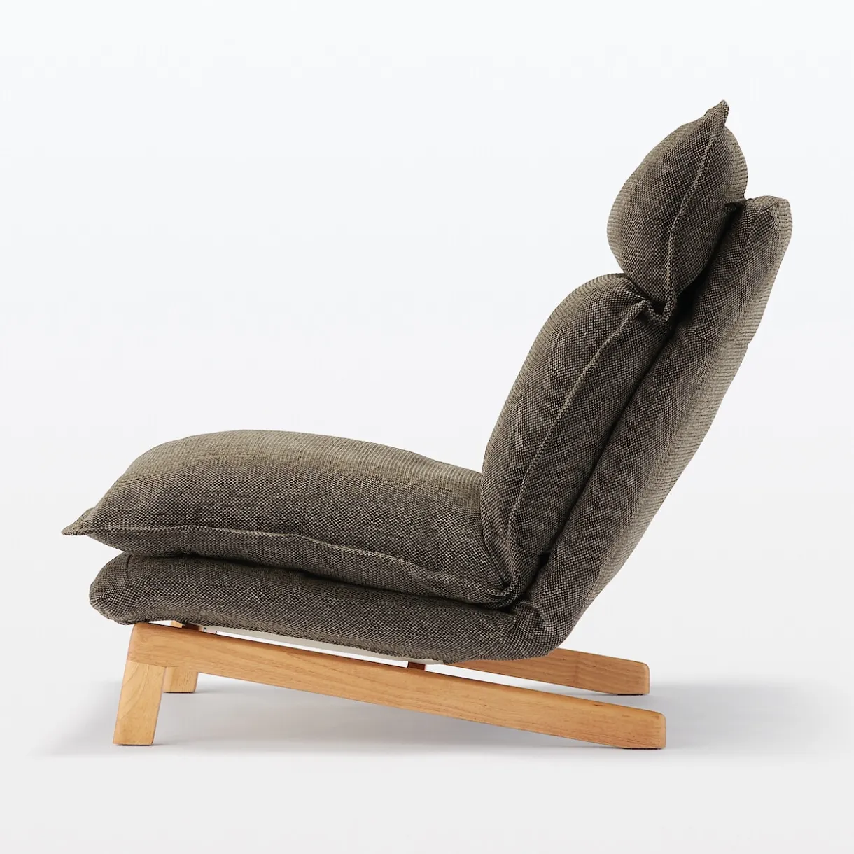 Fauteuil inclinable à dossier haut – Marron