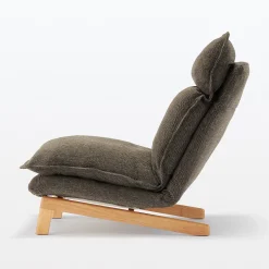 Fauteuil inclinable à dossier haut – Marron