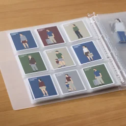 Feuilles porte‐photo de recharge pour format A4 large ‐ 9 pochettes, format carte à collectionner