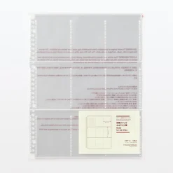 Feuilles porte‐photo de recharge pour format A4 large ‐ 9 pochettes, format carte à collectionner