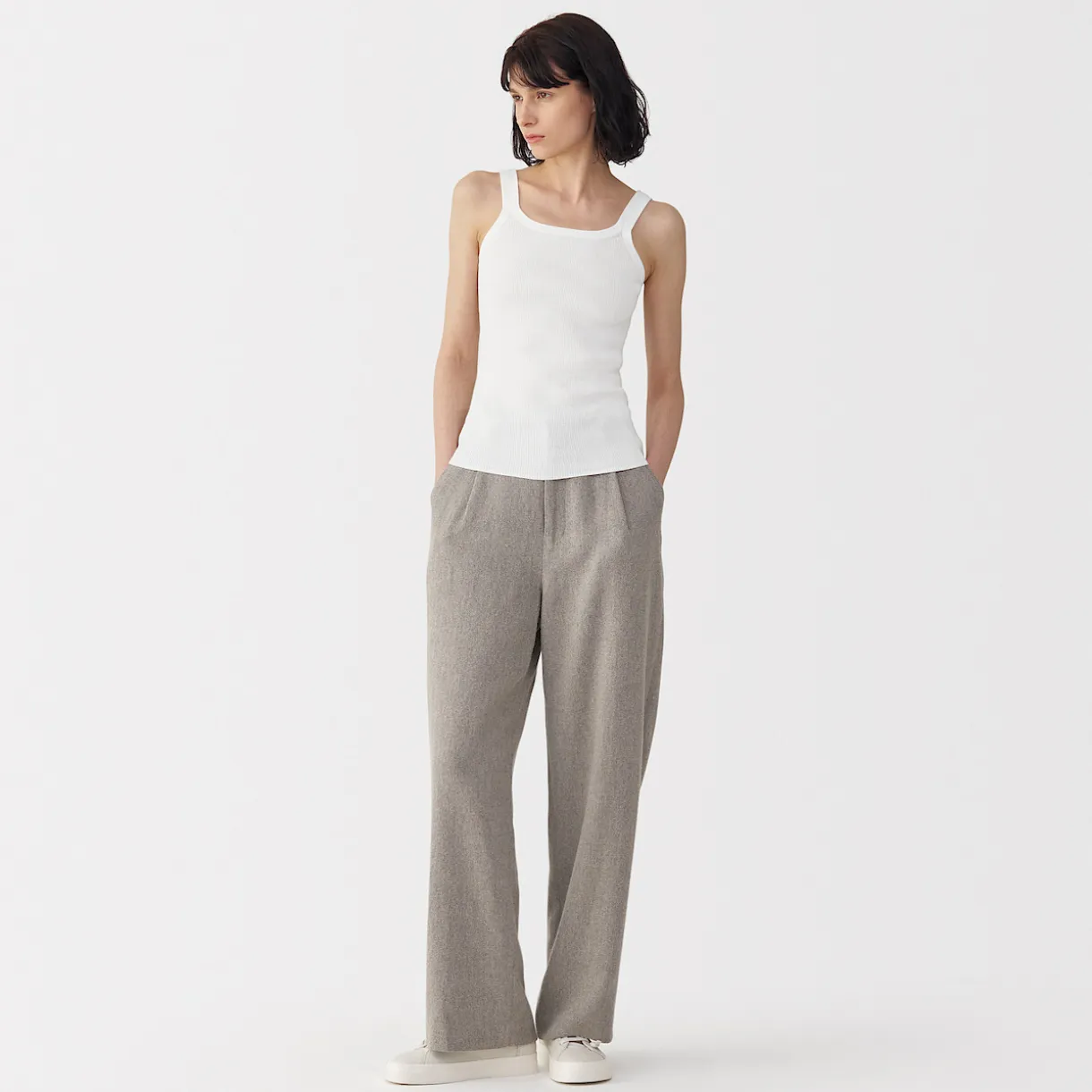 Gilet en coton à côtes torsadées pour femme