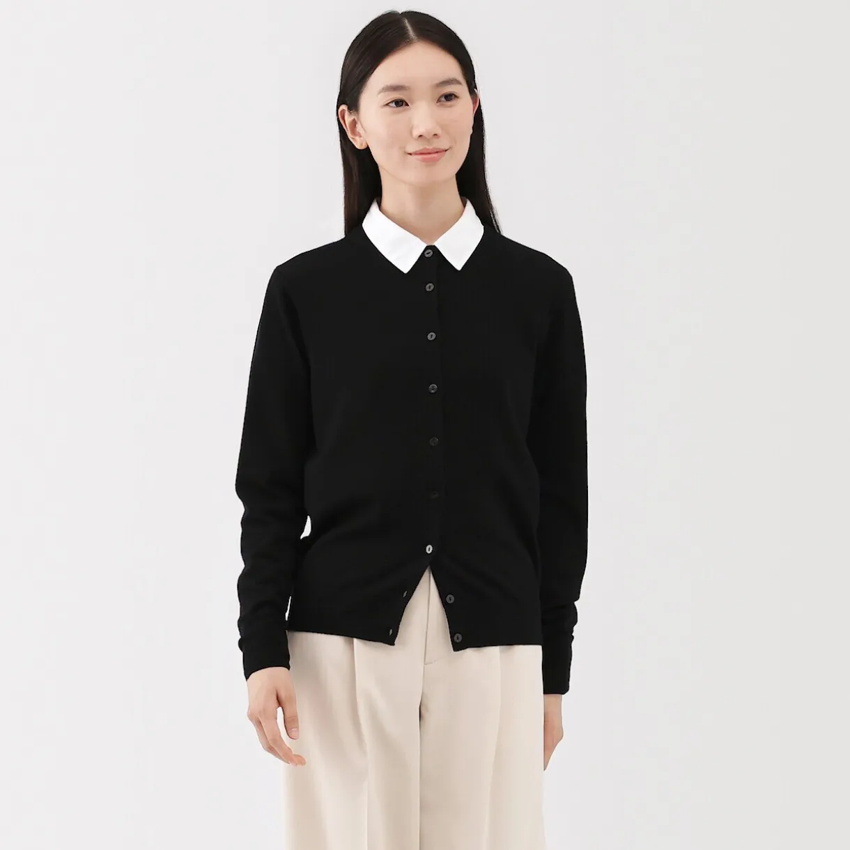 Gilet en Laine à Maille Fine Femme