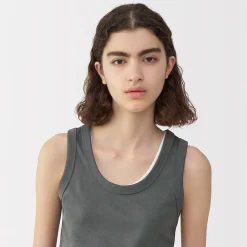 Gilet en lin et coton pour femme