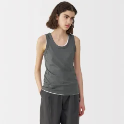 Gilet en lin et coton pour femme