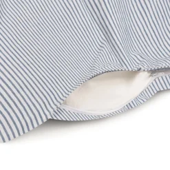 Housse de couette en coton délavé ‐ 210 x 210 cm, Rayé