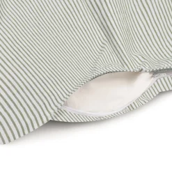 Housse de couette en coton délavé ‐ 150 x 210 cm, Rayé