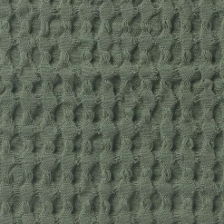 Housse de coussin gaufrée en coton biologique lavé