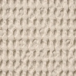 Housse de coussin gaufrée en coton biologique lavé