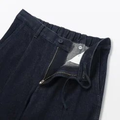 Jean coupe droite en denim mélangé kapok pour homme