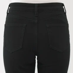 Jean slim en denim stretch pour femme ‐ Noir