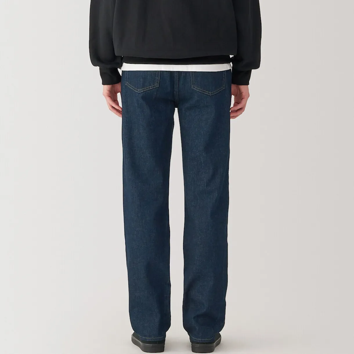 Jeans à Jambe Droite en Mélange de Kapok pour homme