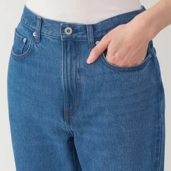 Jeans à Jambe Droite en Mélange de Kapok pour homme