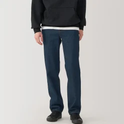 Jeans à Jambe Droite en Mélange de Kapok pour homme