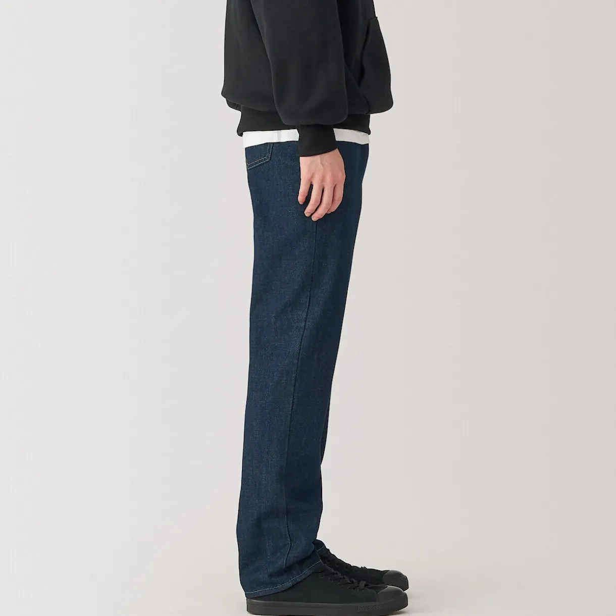 Jeans à Jambe Droite en Mélange de Kapok pour homme