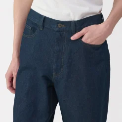 Jeans large en washi et denim pour homme