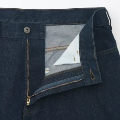 Jeans large en washi et denim pour homme