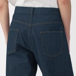 Jeans large en washi et denim pour homme