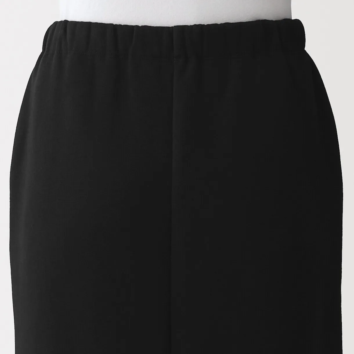 Jupe midi en sweat léger et coton mélangé pour femme