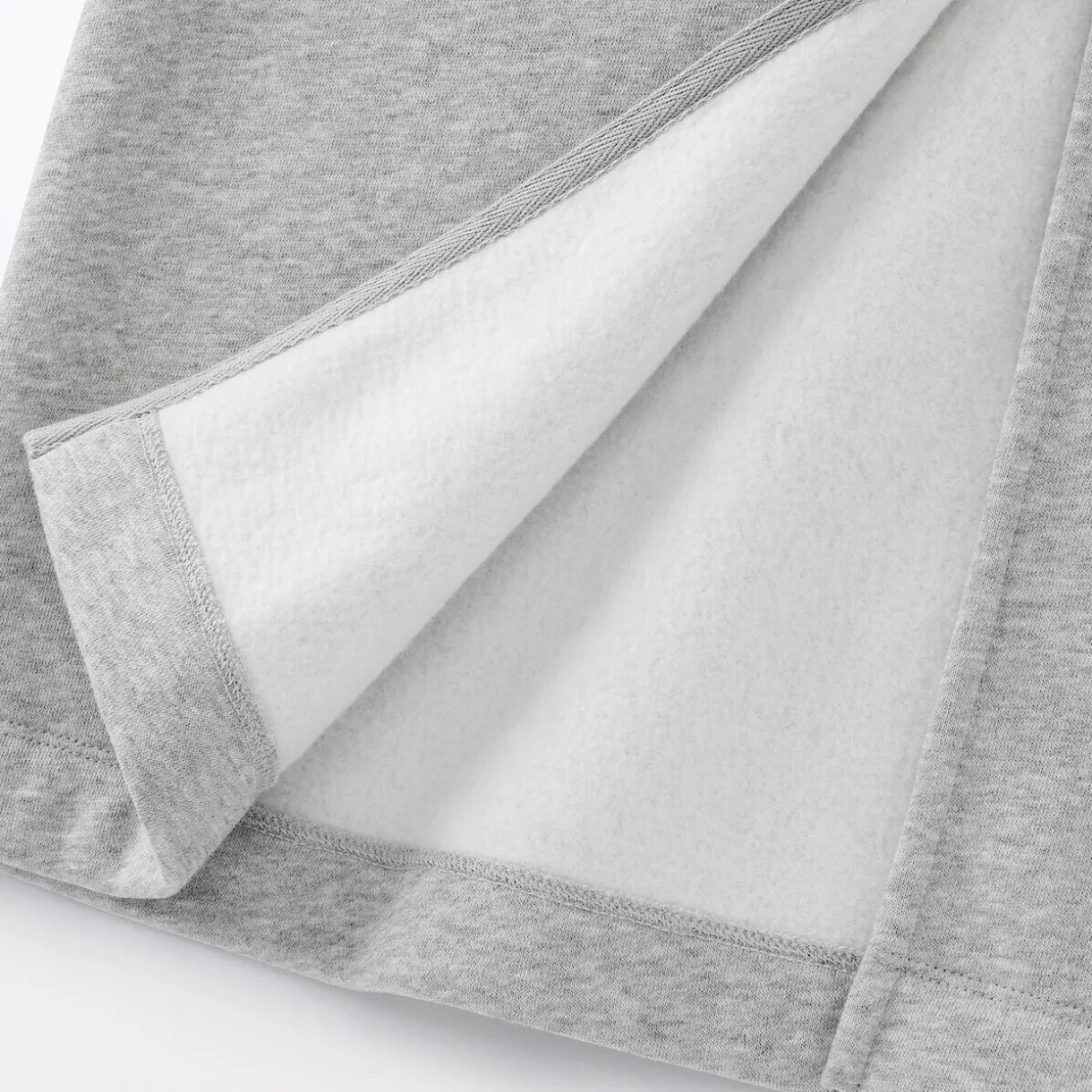 Jupe midi en sweat léger et coton mélangé pour femme