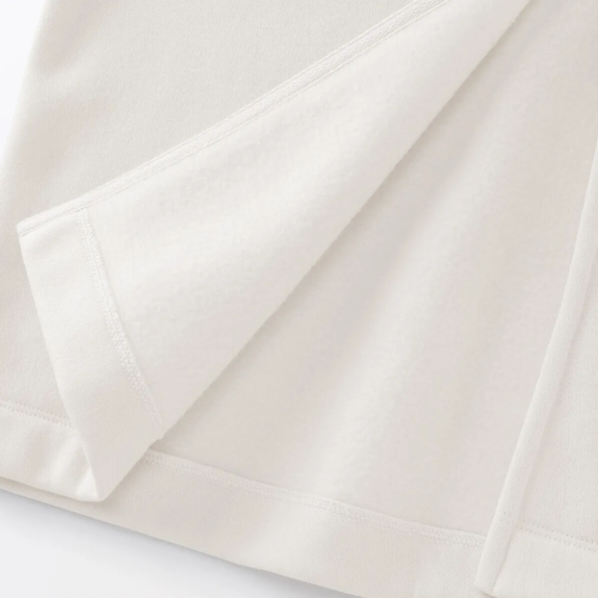 Jupe midi en sweat léger et coton mélangé pour femme