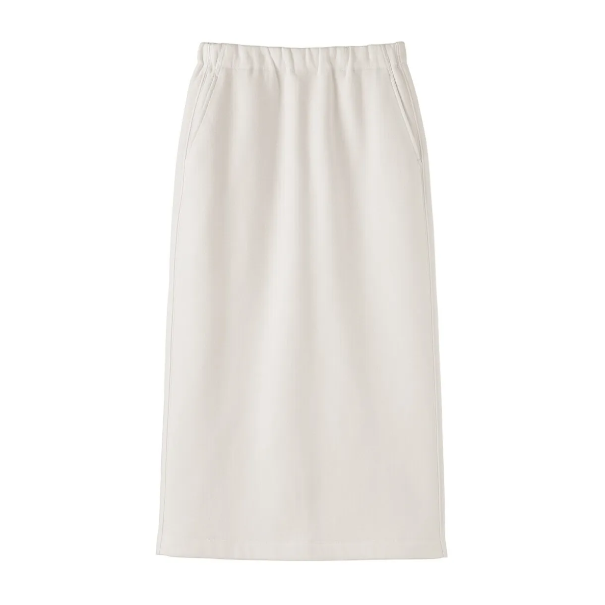 Jupe midi en sweat léger et coton mélangé pour femme