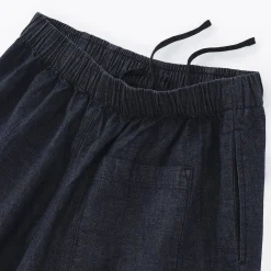 Jupe-culotte légère en denim de kapok mélangé pour femme