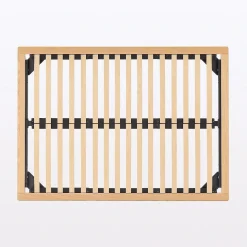 Lit plateforme double en chêne