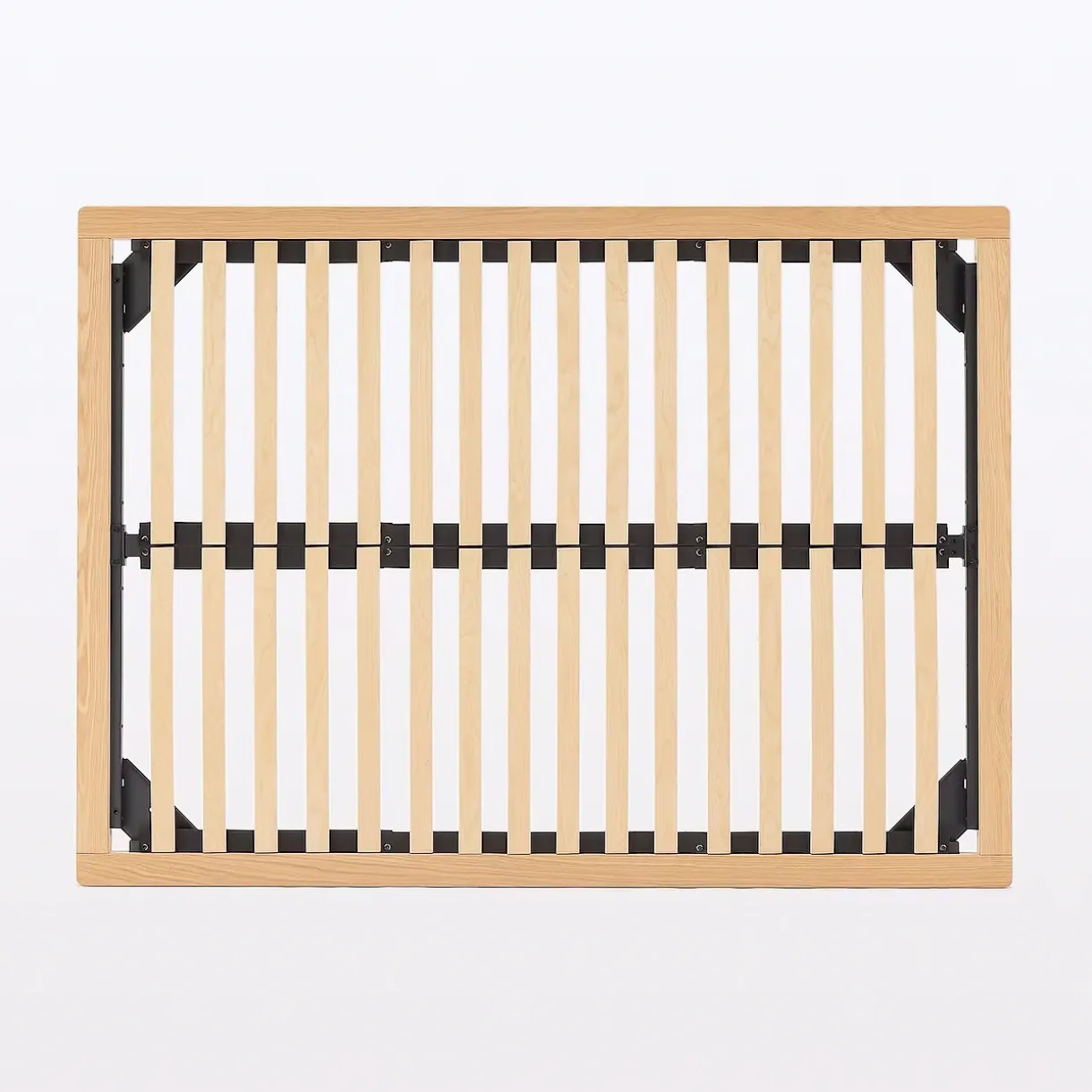 Lit plateforme double en chêne