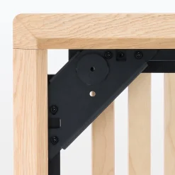 Lit plateforme large double en chêne