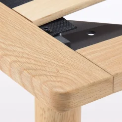 Lit plateforme simple en chêne