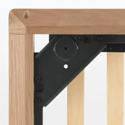 Lit plateforme super king en noyer