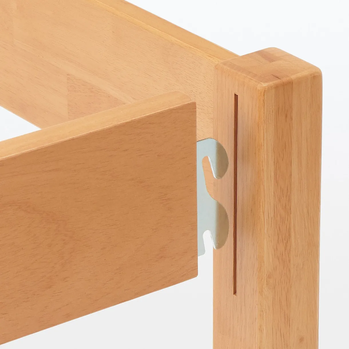 Lit super king plaqué en bois d'hévéa