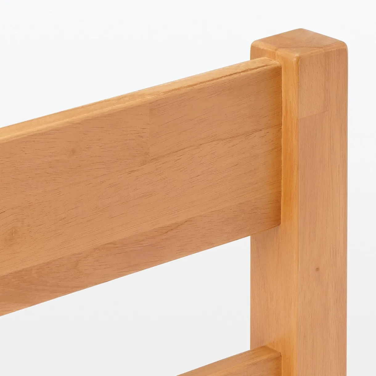 Lit super king plaqué en bois d'hévéa