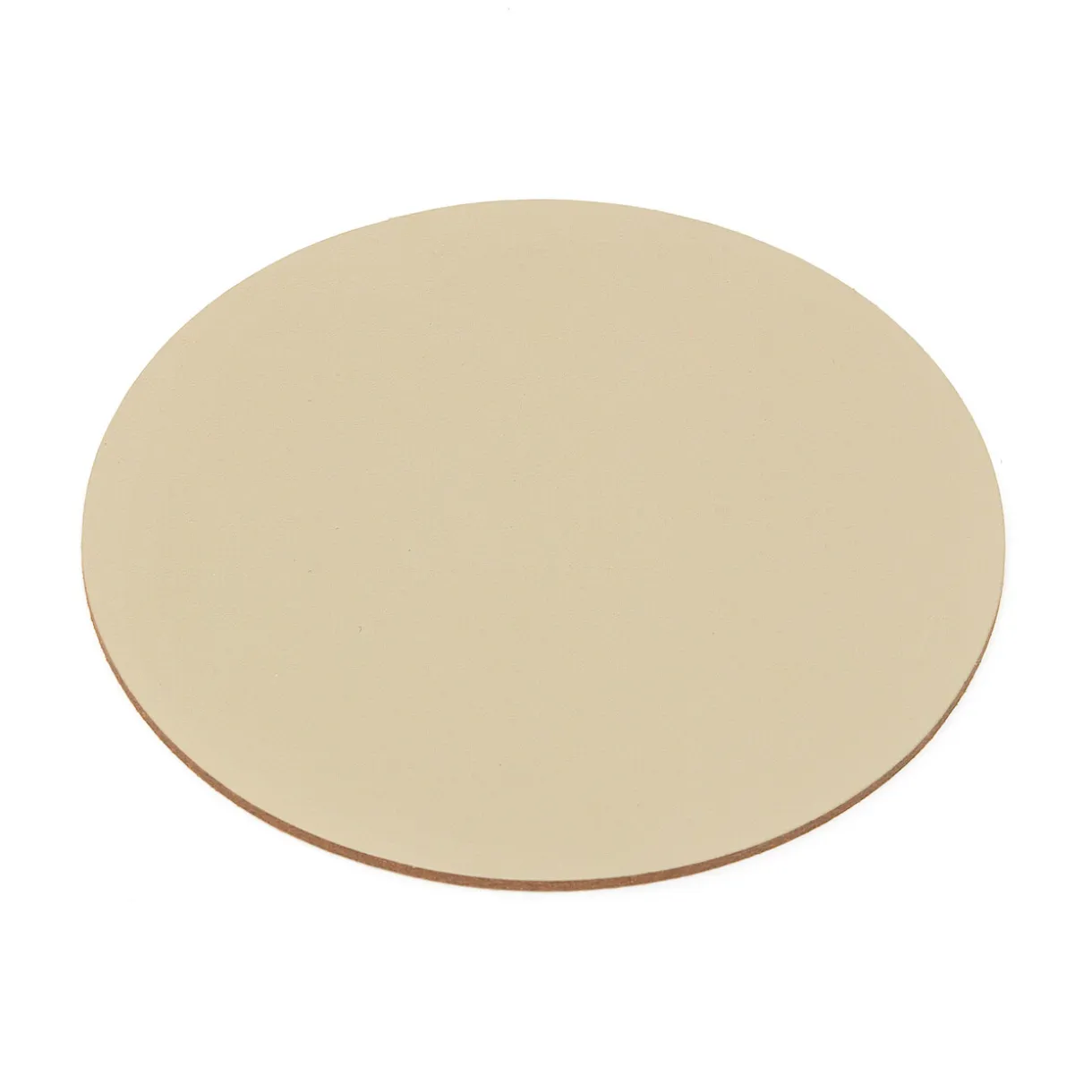 Lot de 4 dessous de verre en cuir recyclé, Gris Cendré