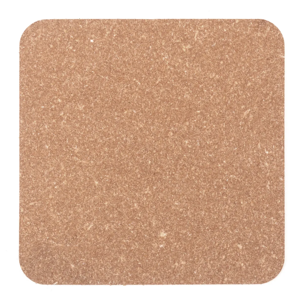 Lot de 4 dessous de verre rectangulaires en cuir recyclé, Graphite