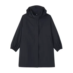 Manteau à capuche amovible déperlant pour femme