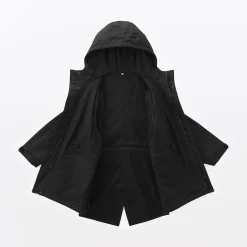 Manteau à capuche en toile de coton léger pour homme