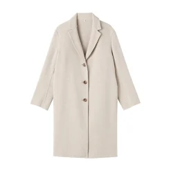 Manteau Chesterfield en mélange de laine mérinos pour femme