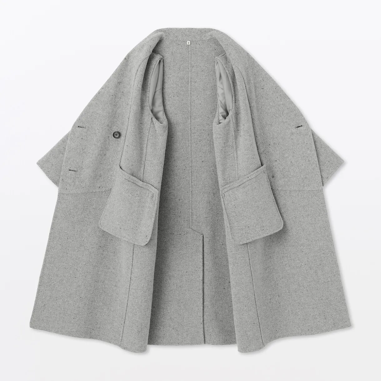 Manteau croisé en cachemire recyclé pour femme