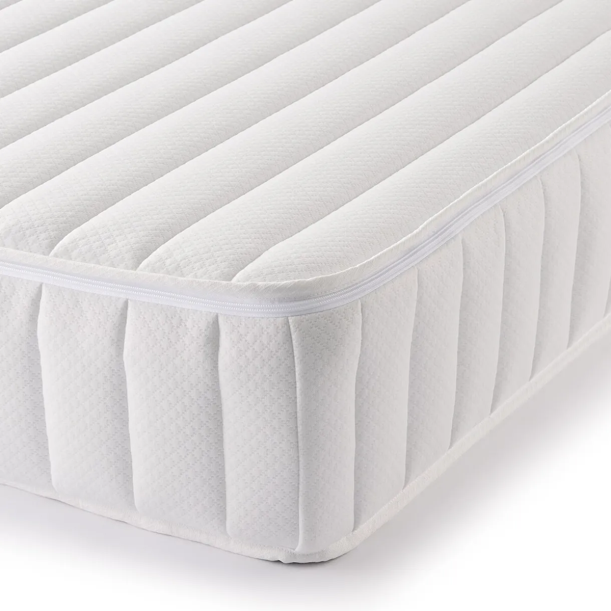 Matelas double à ressorts ensachés haute densité, facile à retourner