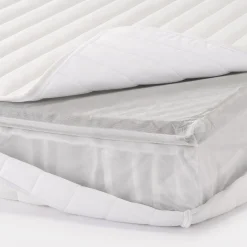 Matelas double à ressorts ensachés haute densité, facile à retourner