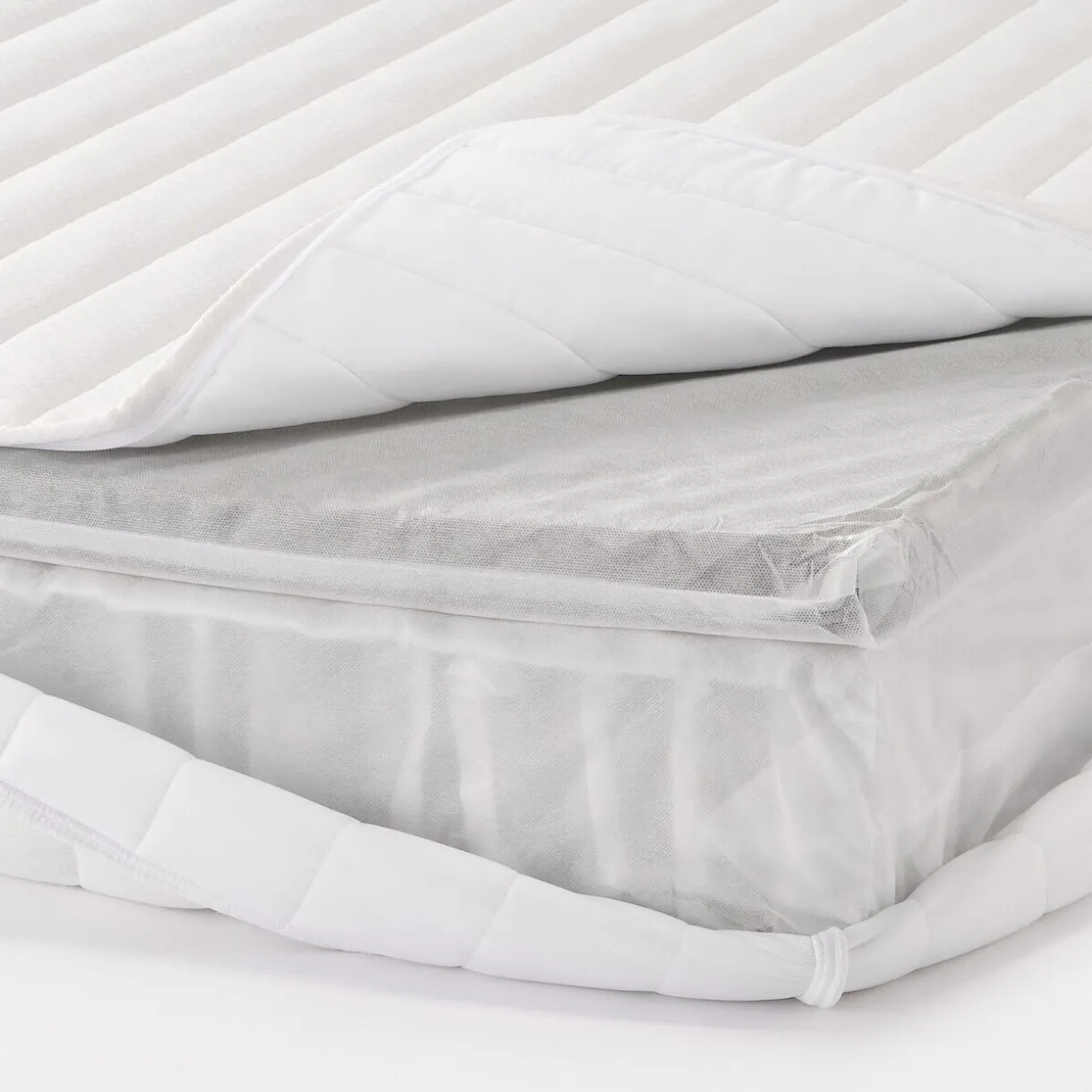 Matelas double à ressorts ensachés haute densité, facile à retourner