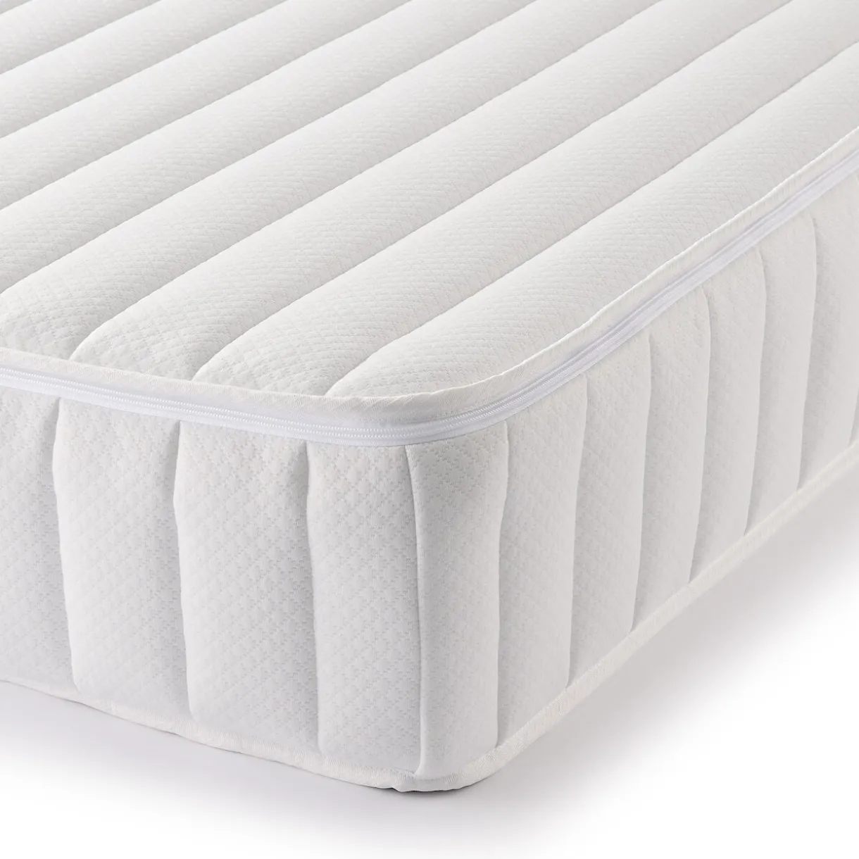 Matelas large double à ressorts ensachés haute densité, facile à retourner