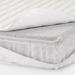Matelas large double à ressorts ensachés haute densité, facile à retourner