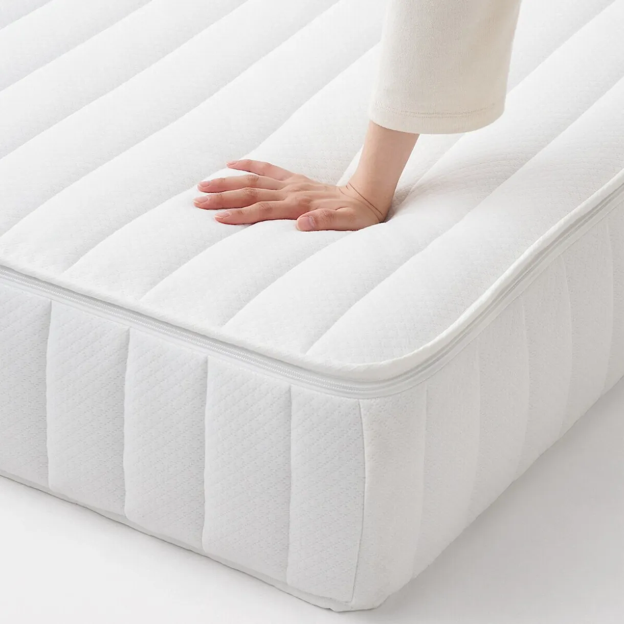 Matelas super king à ressorts ensachés haute densité, facile à retourner