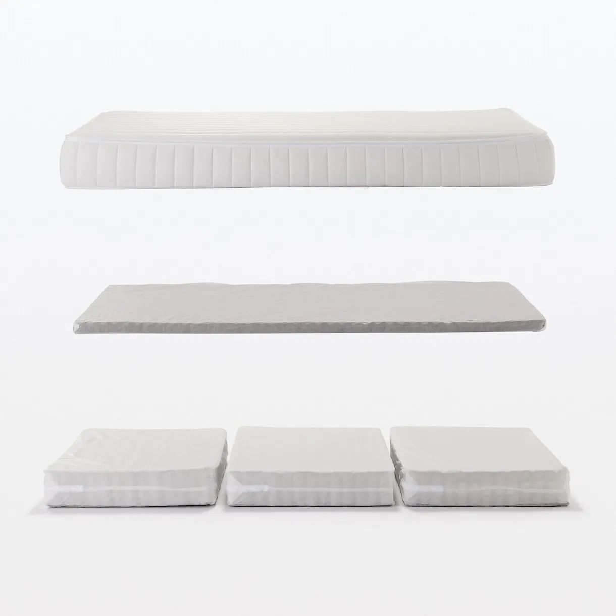 Matelas super king à ressorts ensachés haute densité, facile à retourner