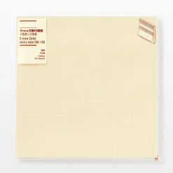 Notes adhésives carrées larges à carreaux 5mm