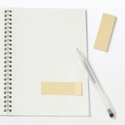 Notes autocollantes entièrement adhésives en papier kraft - Unies, lot de 2